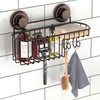 HASKO 2 Pack Shower Caddy Suction Cup with Hooks &