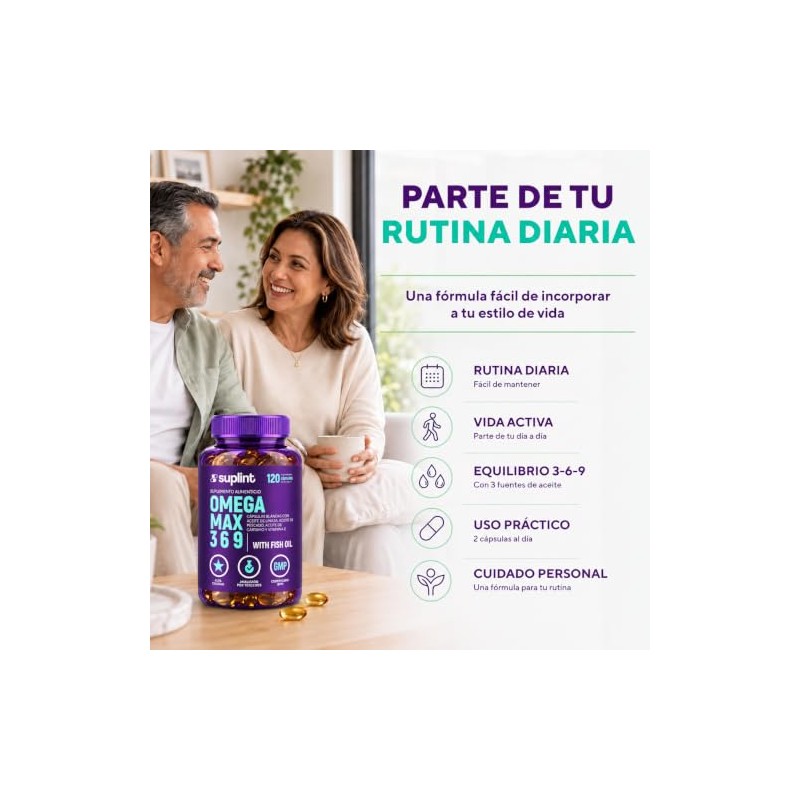 Omega 3-6-9 – Aceite de Pescado, EPA, DHA, ALA, Vitamina