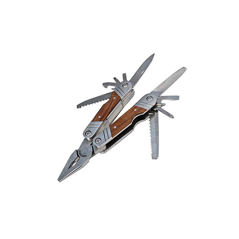 Faithfull FAIWPKTOOL 12-in-1 Multi-Tool Stainless Steel Hardwood Handle
