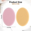Piriuuo 2 Pcs Oval Makeup Sponges for Foundation, Dry and