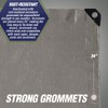 Rugged Rhino All Weather 100% Waterproof Heavy Duty Tarp, 2