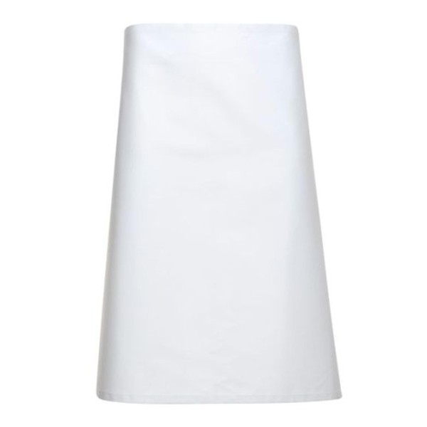 Tibard Classic Waist Apron (White, One Size (W-89cm / L-71cm))