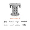 SinkShroom The Revolutionary Sink Drain Protector Hair Catcher/Strainer/Snare, Gray