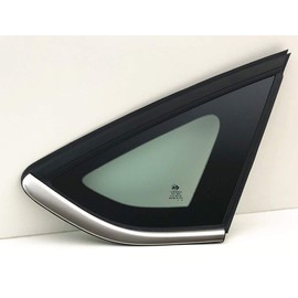 Chrome Moulding Passenger Right Side Quarter Window Quarter Glass Compatible with Ford Fusion 2013-2020 Models