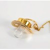 Chupón Para Bebé Princesa Con Clip y Brillos, Rosa y