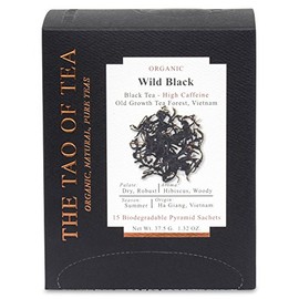 The Tao of Tea Wild Black Box Pyramid Sachets, 1.32 Ounce