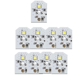 2025 Upgraded WR55X11132 Refrigerator LED Light Compatible with GE Refrigerator LED Light Assembly Replacement WR55X25754 3033142 AP5646375 PS4704284, No-Include Plastic Cover, Waterproof 9pcs-in Pac