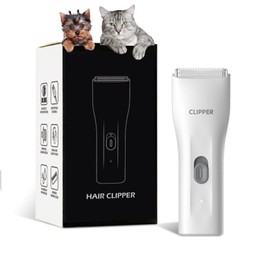Handy & Powerful Long Lasting Pet Electric Hair Trimmer Kits Waterproof Cordless Rechargeable Grooming Shavers for Small Dogs and Cats
