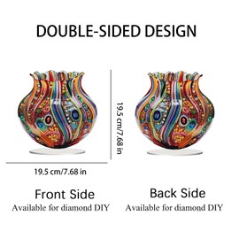 LIULIMI DIY 5d Diamond Painting Kits,Special Shaped Diamond Art Kit,Stand Up Acrylic Tabletop Ornaments Making kit,Diamond dotz Painting Double Sided, Gift（vase）