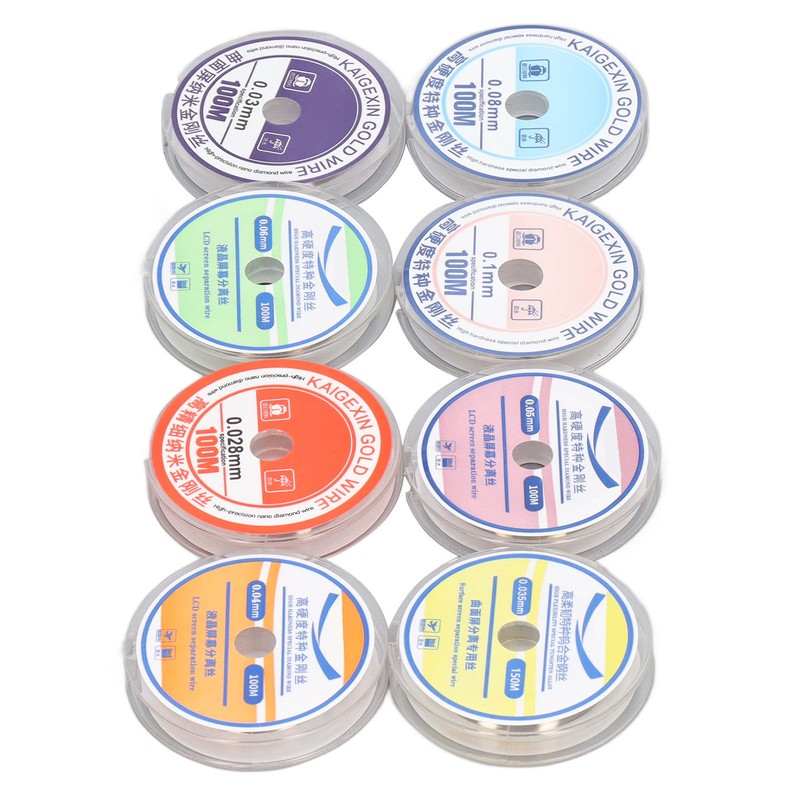 8PCS LCD Screen Separation Wire Tungsten Alloy Steel 0.028 0.03