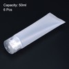 PATIKIL 50ml Squeeze Tube, 6 Pack Empty Cosmetic Tubes Plastic