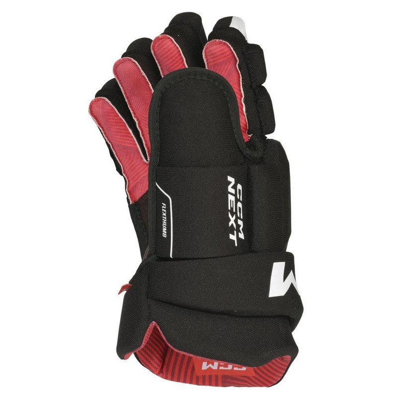 CCM Next Ice Hockey Gloves Senior (Black/White, Size: 14)