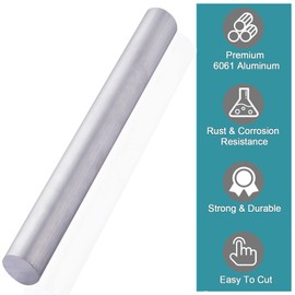 7/8" Aluminum 6061 Round Rod 12" Long, 7/8" Diameter Solid T6511 New Lathe Bar Stock