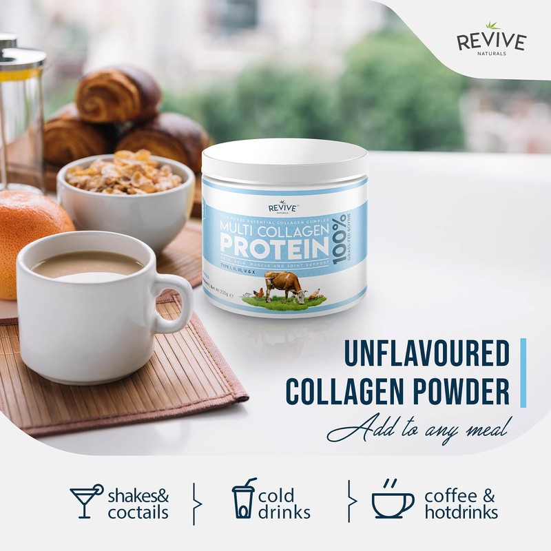 Multi Collagen Protein Powder (200g) - Types I, II, III,