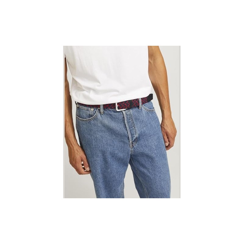 JACK & JONES Men's Jacspring Woven Belt Noos, Navy blazer/detail: