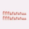 SEMTIM Nail Tips, 24 Pieces, Medium, Short, Round False Nails,