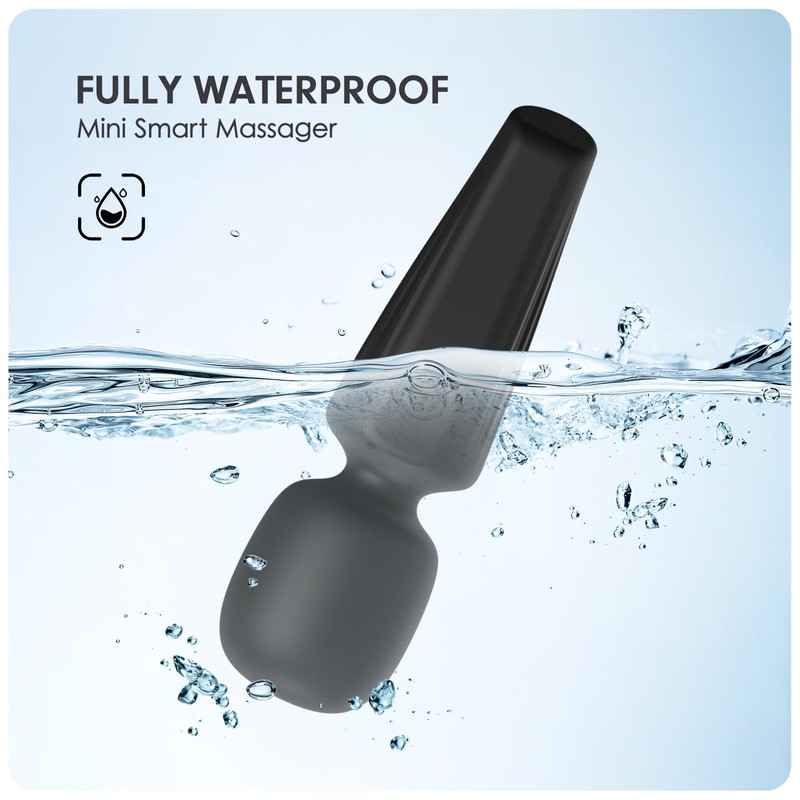 MANFLY Rechargeable Mini Back Massage, Handheld Quiet Powerful Neck Muscle
