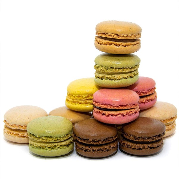 French Almond Macarons Gift – 72 pcs – Assorted Macaroons Cookies - Imported From France