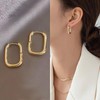 6 Pcs Gold Hoop Earrings Set Gold Plated Earrings Women