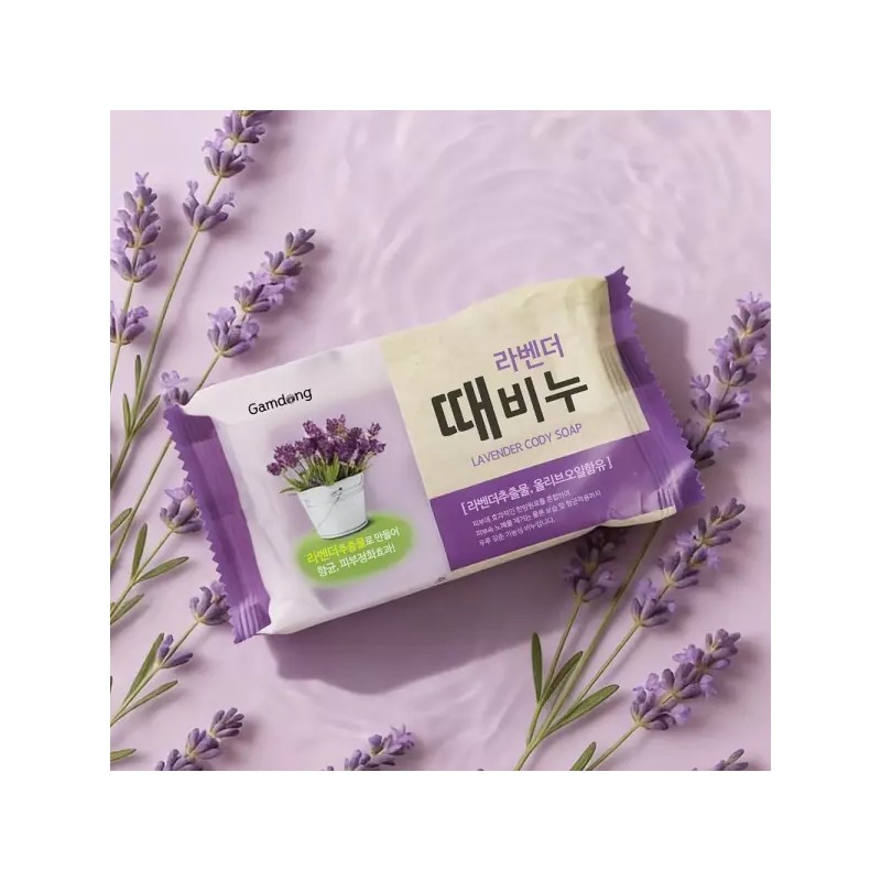 Taekwang Distribution 태광유통 때비누 목욕비누 샤워비누 라벤더향 로즈향 오이향 150g