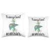 New Liver Transplant Recovery Liver Transplant Survivor Throw Pillow