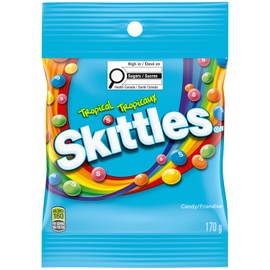SKITTLES, Tropical Chewy Candy, Bag, 170g