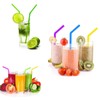 AKOAK Reusable Silicone Straws,BPA-Free Extra Long Flexible Curved Straws for