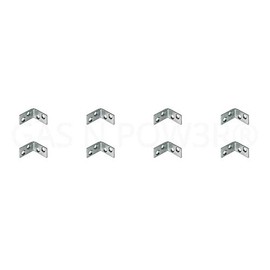 Right Angle Metal L Bracket 25×16mm Corner Brace Fixing Support Repair Bracket x8