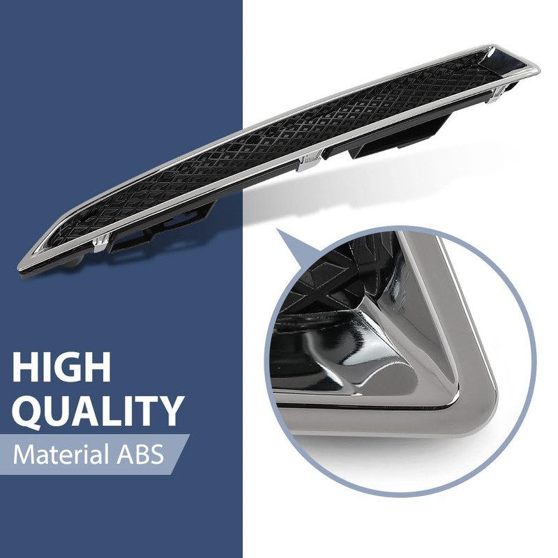 PIT66 Front Bumper Lower Grille Insert, Compatible With Ford Escape