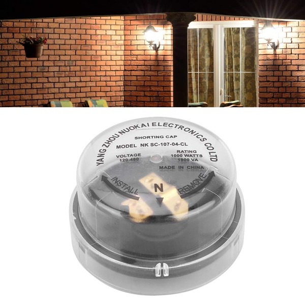 1Pcs Photocell Cap,TwistLock Photocell Shorting Cap,Photo Control Sensor Receptacle with