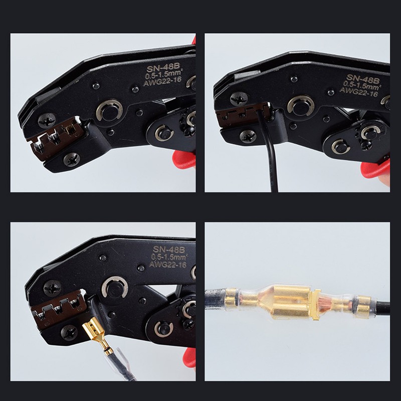 Cold Pressed Terminal Crimping Pliers Insulated Wire Crimper Tools Cable