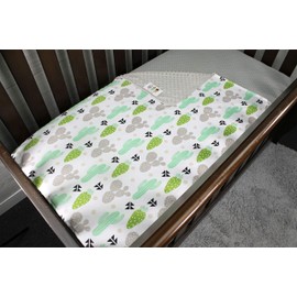Top Tots Baby Blanket - Green Grey Cactus