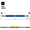 Vessel GS14SQ3110 Double-Headed Square Rigid Bit 40V SQ3 x 110