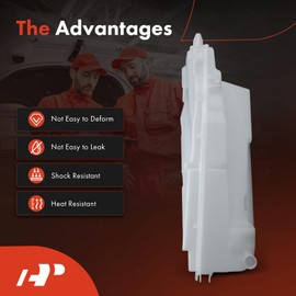 A-Premium Windshield Washer Reservoir Tank Assembly Compatible with Land Rover Discovery Sport, Range Rover Evoque, 2016-2017 - with Bracket