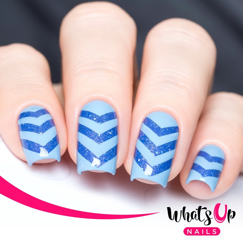 Whats Up Nails - Chevron Vinyl Tape Stencils for Nail