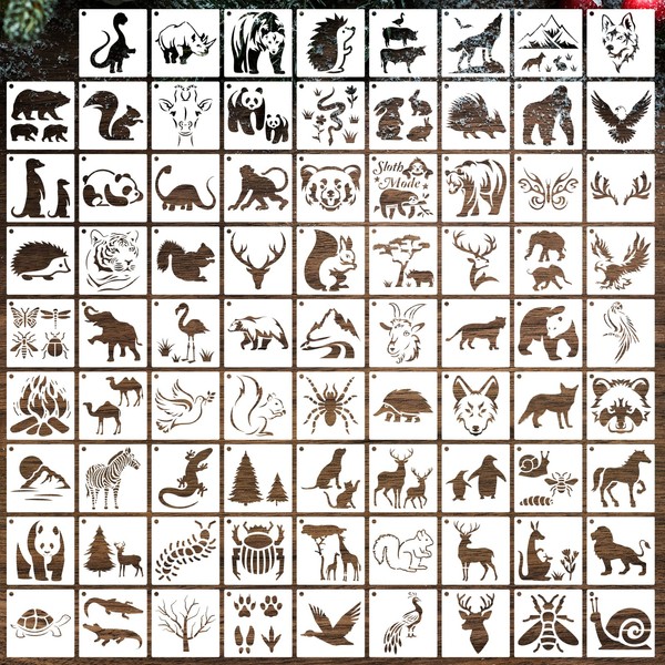 DZXCYZ 80 Pcs 4 x 4 Inch Stencils for Painting