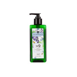 Via Mercato Liquid Soap, Shea Butter Enriched (12 oz), No. 9 - Grape, Black Currant & Musk
