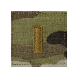 Uniform Accessories Unlimited Inc Multicam OCP Officer Rank Insignia With Fastener (2ND LIEUTENANT)