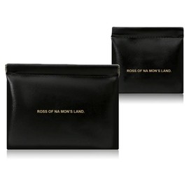 Garegce 2 PCS Purse Pouches, Soft PU Leather Makeup Bag Snap Closure Organizer Pouch for Coin Lipstick Cosmetics, Mini Wallet Change Holder Bag for Men Ladies Women Girls - Black