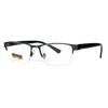 SA106 Mens Half Metal Rim Rectangular Multi 3 Power Focus