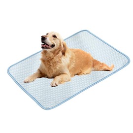 SDFWGG Tappetino Refrigerante Cane Tappetino Rinfrescante Per Cani E Gatti Tappeto Rinfrescante Cani Gatti Materassino Rettangolare Traspirante Estivo Per Riposo Interno Auto Divano (70x100cm)