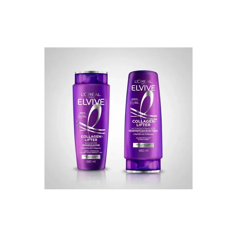 Elvive Colágeno Lifter 680ml Shampoo + Acondicionador