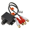 YINETTECH Car 4 RCA Amplifier Audio Bass RCA Amplifier Gain