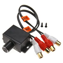 YINETTECH Car 4 RCA Amplifier Audio Bass RCA Amplifier Gain Level Volume Controller