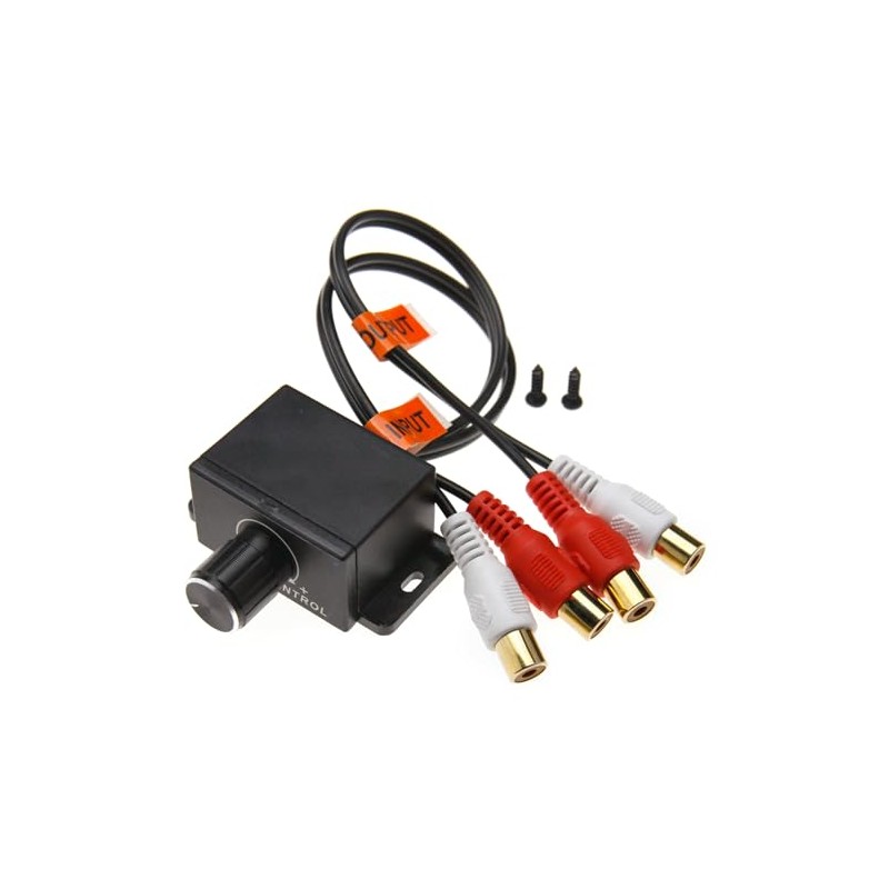 YINETTECH Car 4 RCA Amplifier Audio Bass RCA Amplifier Gain