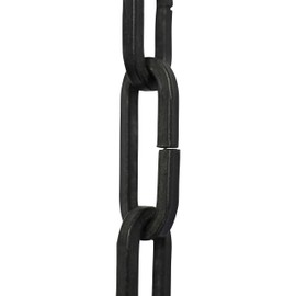 RCH Hardware CH-I-49S-OBB-3 Decorative Solid Iron Chain for Hanging, Lighting with Small Flat Standard Links (3 ft/1 Yard)