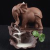 Cute Elephant Backflow Incense Burner Ceramic Incense Holder for Decor