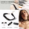 THE9SHOP 12 Collar De Gargantilla Ribbon Choker Necklace Para Mujer