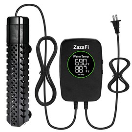 ZazaFi Aquarium Heater 200W, Fish Tank Heater with High-Temperature Protection and Turtle Tank Heater with Automatic Power-Off When Leaving Seawater or Freshwater.