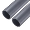 sourcing map PVC Rigid Tube Round Pipe Tubing Hardware Tubing